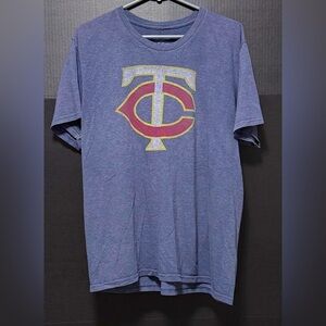 🫟Wright & Ditson MN Twins Blue Baseball T-shirt